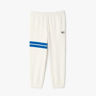 Lacoste Mens Regular-Fit Sweatpants in Cream Cotton - Size X-Large