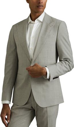 Reiss Slice Peak Check Wool-Blend Blazer