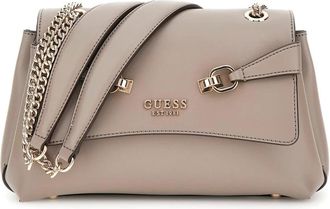 Guess Schoudertas van PU-leer - Dames - Schoudertassen - Beige - ONE Size - Leer - Tassen
