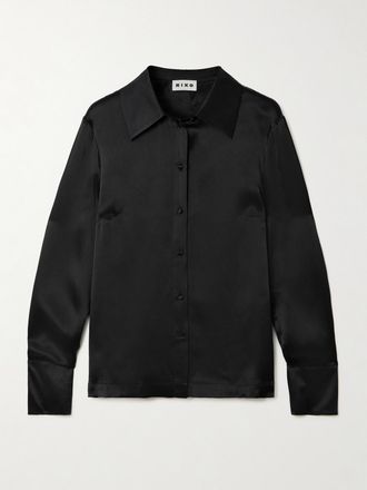 Rixo Camicia In Seta Havan - Nero