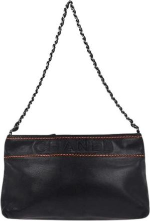 Chanel Pre-owned Shoulder Bags, female, Black, Size: ONE SIZE Pre-owned Vintage Shoulder Bag