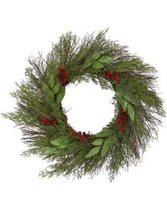 Nearly Natural 20in Cedar And Ruscus