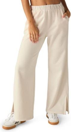 Beyond Yoga Open Ended Mid Rise Wide Leg Pants in Fresh Snow at Nordstrom Rack, Size X-Large