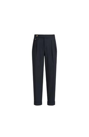 Brunello Cucinelli Cotton twill trousers in Navy Blue at Nordstrom, Size 50 It