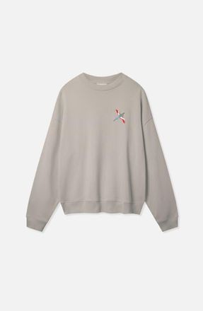 Axel Arigato Micro Bee Bird Sweatshirt in Stone at Nordstrom, Size X-Small