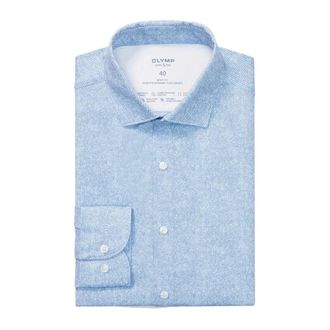 Olymp Olymp, Overhemden, Heren, Blauw, L, Level Five 24/Seven Body Fit Shirt