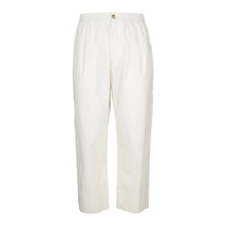 Amaranto Cropped Trousers, male, Beige, L, Stylish Trousers for Every Occasion