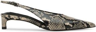 Tony Bianco Charlie Slingback Pointed Toe Kitten Heel Pump in Ecru Snake at Nordstrom, Size 7.5