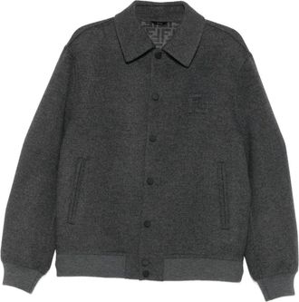 Fendi wool overshirt - Grey