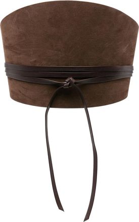 D&eacute;hanche Undone Corset Suede Belt