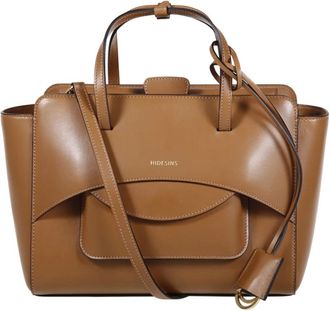 Hidesins Flap M Bag - Dames - Shoppers - Bruin - ONE Size - Leer - Tassen