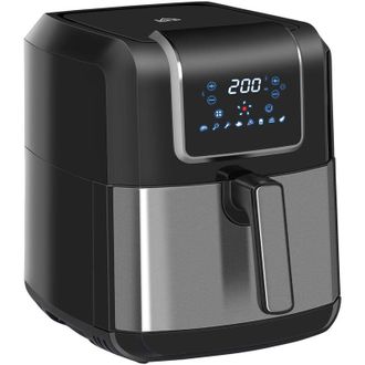 HOMCOM Homcom - Freidora Sin Aceite 6,5l 1700w Freidora De Aire Caliente Con 8 Programas Pantalla Led T&aacute;ctil Temperatura Ajustable Temporizador Y Cesta Antia