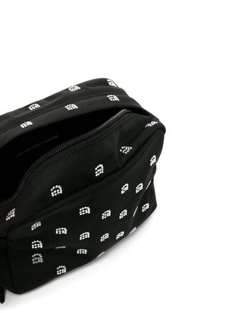 Alexander Wang Womens Wangsport Crystal Logo Camera Bag Black > Shoulder