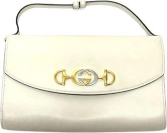 Gucci Pre-owned Clutches, female, White, Size: ONE SIZE Pre-owned Vintage Shoulder Bag