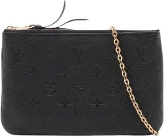 Louis Vuitton Pre-owned Double Zip Pochette - - Pre-owned - Donna - Nero - ONE SIZE