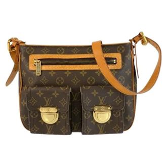 Louis Vuitton Pre-owned Cross Body Bags, female, Brown, Size: ONE SIZE Pre-owned Hudson GM Monogram Shoulder Bag