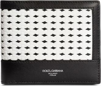 Dolce & Gabbana bi-fold woven wallet - Black
