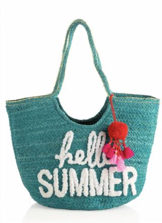 Shiraleah Hello Summer Tote In Turqouise