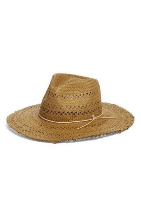 Rag & Bone Straw Fedora in Olivo at Nordstrom Rack, Size Medium