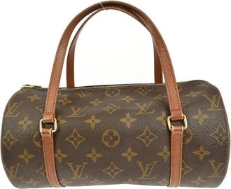 Louis Vuitton Papillon Handbag Monogram Canvas Brown Canvas Handbag (Pre-Owned)