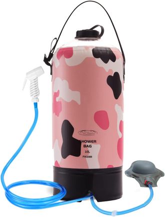OEM Bolsa De Ducha Solar Port&aacute;til, 10 L/2,64 Galones, Bolsa De Ducha Port&aacute;til Para Camping, Con Bomba De Pie Y Boquilla De Ducha Para Playa, Camping, Nata