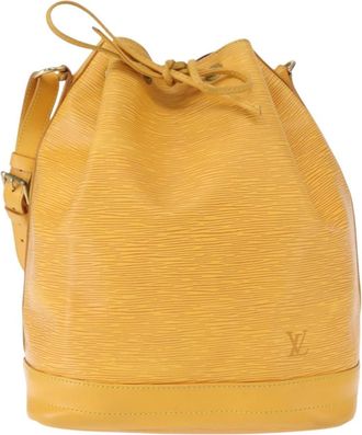 Louis Vuitton Noe Epi Leather Yellow Leather Handbag (Pre-Owned)