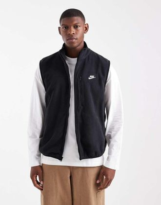 Nike Club - Gilet in pile nero