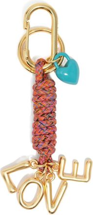 Bimba & Lola heart-charm keyring - women - Zinc Alloy/Polyester/Brass/Enamel - One Size - Pink