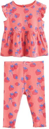 Next Fruit Print Top & Leggings Set in Red at Nordstrom, Size 9-12M