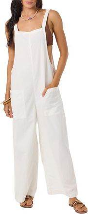 O'Neill Summerlin 2 Cotton & Linen Overalls in White at Nordstrom, Size X-Small