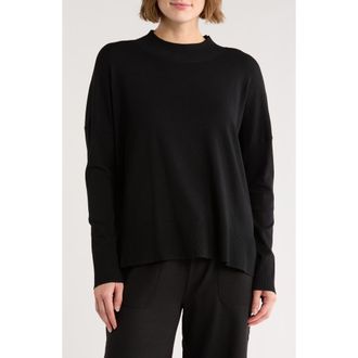Splendid Jette Mock Neck Sweater in Black at Nordstrom Rack, Size X-Small