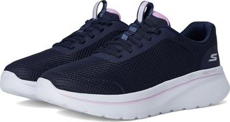 Skechers Go Walk Arch Fit N-Joy Amira Womens Walking Shoes Navy/Lavender : 6.5 B - Medium, Textile