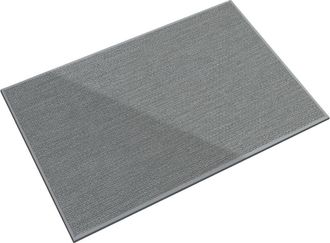 OEM Alfombra Tejida De Imitaci&oacute;n Lino Con Base - Gris 50cm X 80cm
