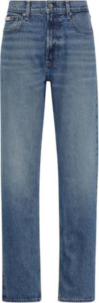 Calvin Klein Jeans Straight Tinted Jeans - Heren - Regular Fit Jeans - Blauw - W30 L32 - Katoen - Jeans