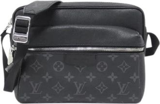 Louis Vuitton Pre-owned Taiga Llama Messenger Bag - Dames - Vintage Schoudertas - Zwart - ONE Size - Leer - Vintage