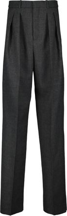 Saint Laurent Wollen broek - Grijs