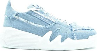 Giuseppe Zanotti Talon - Heren - Sneakers - Blauw - 43 EU - Katoen - Schoenen