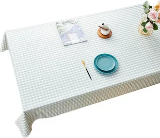 No Brand Mantel Impermeable Para Exteriores - Lona Rectangular Impermeable - 1 Unidad - Ideal Para Familias Que Disfrutan Del Jard&iacute;n - Verde