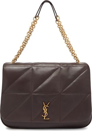 Saint Laurent Jamie 4.3 XL Leather Shoulder bag - Chocolate - One Size