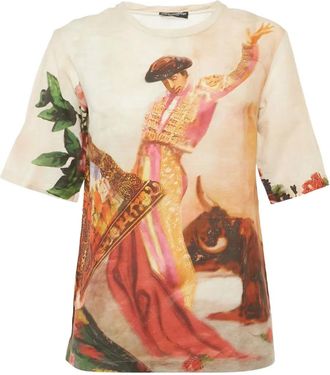 Dolce & Gabbana T-shirt met print - Roze