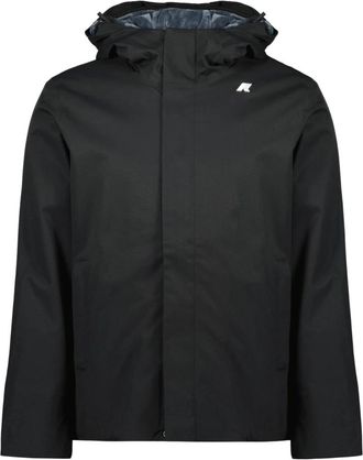 K-Way Jacko Twill Marmotta - Heren - Regenjassen - Zwart - S - Polyester - Jassen