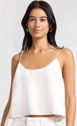 Onia Air Linen Cami Top in Natural at Nordstrom, Size X-Small