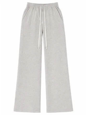 Rick Owens Neutrals Geth Belas Wide-Leg Cotton-Polyester Pants