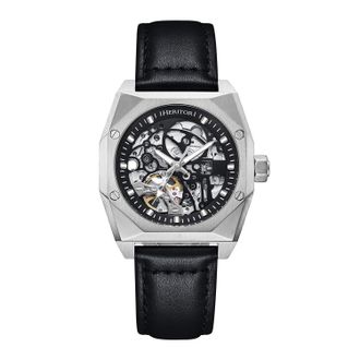Heritor Elliott Leather-Band Watch