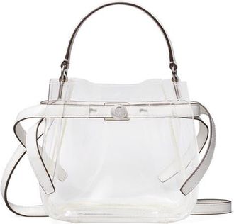 Tory Burch Clear Mini Bucket Bag (Nordstrom Exclusive) in Clear Water at Nordstrom