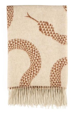 Jonathan Adler Eden Merino Wool Throw Blanket in Serpent Chic at Nordstrom