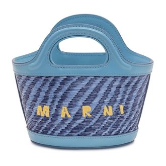 Marni Handbags, female, Blue, Size: ONE SIZE Micro Bag