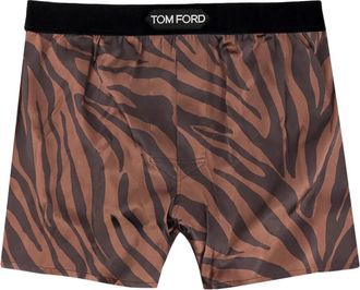 Tom Ford Velvet Patch Logo Ondergoed - Heren - Onderbroek - Bruin - S - Ondergoed