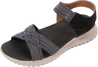 Generic Orthopedic Sandals Women Casual Wide Fit Sandal Open Toe Lightweight Comfortable Breathable Stylish Flat Sandals with Arch Support Summer Beach