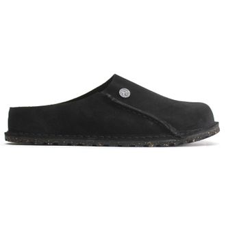 Birkenstock Zermatt Premium Suede Leather Unisex Slippers Sandals - Black - Size:UK 7.5